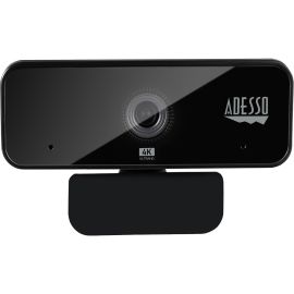 Adesso CyberTrack H6 4K Ultra HD Webcam - 8 Megapixel - 30 fps - USB 2.0 - Fixed Focus - Tripod mount - Privacy shutter