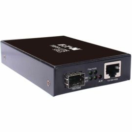 Tripp Lite by Eaton Hardened Gigabit Fiber to Ethernet Media Converter 10/100/1000 Mbps RJ45/SFP -10 to 60C