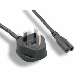 MONOPRICE POWER CORD - BS 1363 (UK) WITH 5A FUSE TO IEC 60320 C7 (NON-POLARIZED)