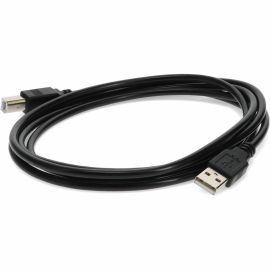 AddOn 5-Pack of 6ft HP Q6264A Compatible USB 2.0 (A) Male to USB 2.0 (B) Male Black Cables