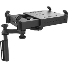 UNIVERSAL FLAT SURFACE VERTICAL DRILL-DOWN VEHICLE LAPTOP MOUNT STAND