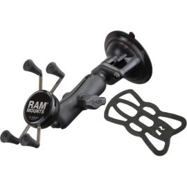 RAM COMPOSITE TWIST LOCK SUCTION CUP MOUNT WITH UNIVERSAL X-GRIP CELL PHONE CRAD