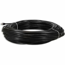 100FT BLACK CAT6 UTP PVC SNAGLESS BUBBLE BOOT OUTDOOR