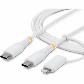 2-IN-1 USB-C CHARGING CABLE LIGHTNING/USB-C FOR IPHONE/ANDROID
