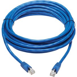 Eaton Tripp Lite Series Cat6a 10G Snagless F/UTP Ethernet Cable (RJ45 M/M), PoE, CMR-LP, Blue, 20 ft. (6.09 m)
