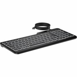 HP 400 BACKLIT WIRED KEYBOARD WARM WHITE LED ILLUMINATED KEYS W/