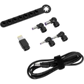 Targus 90W Legacy Power Accessory Kit (DC Cable to Tip + 5 Tips + Storage Bar) - 1.8M