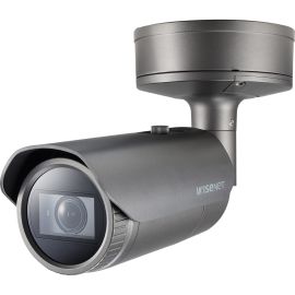 Wisenet PNO-A9081RLP 4K Network Camera - Color - Bullet - Dark Gray