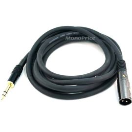 XLR M TO 1/4INCH TRS M 16AWG CABLE10FT