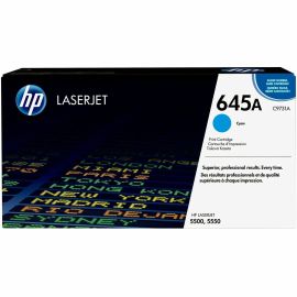 HP 645A (C9731A) Original Laser Toner Cartridge - Single Pack - Cyan - 1 Each