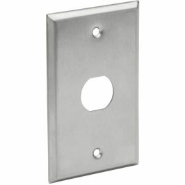 Tripp Lite by Eaton 1-Port Single Gang Faceplate Stainless Steel Industrial Grade IP44 TAA
