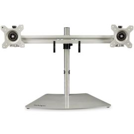 StarTech.com Dual Monitor Stand, Free Standing Desktop Pole Stand for 2x 24