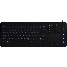 DSI WATERPROOF IP68 FULL SIZE LED BACKLIT KEYBOARD WITH TOUCHPAD