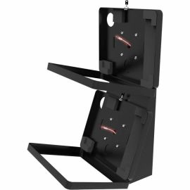 CTA Digital Dual Universal Security Enclosure Desk Mount w/ Storage Compartment (Black)
