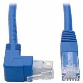 Tripp Lite by Eaton Up-Angle Cat6 Gigabit Molded UTP Ethernet Cable (RJ45 Right-Angle Up M to RJ45 M) Blue 1 ft. (0.31 m)