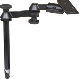 RAM DOUBLE SWING ARM WITH 12 MALE TELE-POLE & 3.625 SQUARE BASE (75MM X 75MM VES