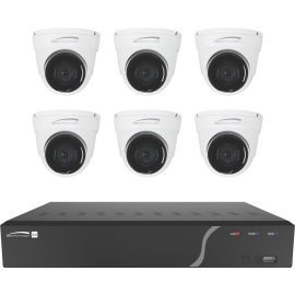 8CH H.265 NVR, 5 OUTDOOR IR 5MP IP AND 1 4K AI CAMERAS
