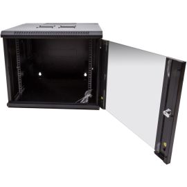 9U SWING OUT WALL MOUNT CABINET 600MMW X 600MMD WITH GLASS