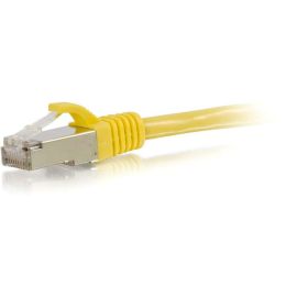 C2G 12ft Cat6 Snagless Shielded (STP) Ethernet Cable - Cat6 Network Patch Cable - PoE - Yellow
