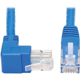 Tripp Lite by Eaton Up-Angle Cat6 Gigabit Molded UTP Ethernet Cable (RJ45 Right-Angle Up M to RJ45 M) Blue 20 ft. (6.09 m)