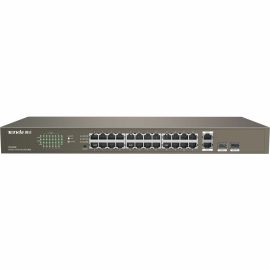 Tenda F1026F 24-Port 10/100M Unmanaged Switch with 2 GE Ports and 2 SFP Slots