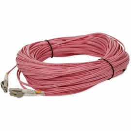 15M LC M/M PINK OM4 DUPLEX OFNR MMF PATCH CABLE
