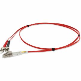 AddOn 3m LC (Male) to ST (Male) Red OM1 Duplex Fiber OFNR (Riser-Rated) Patch Cable