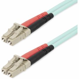 StarTech.com 20m (65ft) LC/UPC to LC/UPC OM4 Multimode Fiber Optic Cable, 50/125m LOMMF/VCSEL Zipcord Fiber, 100G, LSZH Fiber Patch Cord