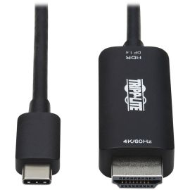 Tripp Lite by Eaton USB-C to HDMI Active Adapter Cable (M/M) 4K 60 Hz HDR HDCP 2.2 DP 1.4 Alt Mode Black 3 ft. (0.9 m)