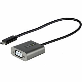 StarTech.com USB C to VGA Adapter, 1080p USB Type-C to VGA Adapter Dongle, USB-C to VGA Monitor/Display Video Converter, 12