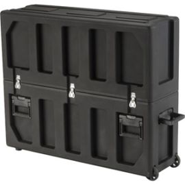 ROTO MOLDED LCD SCREEN CASE WITH UNIVERSAL CONVOLUTED FOAM INSERT, HAS TOW HANDL