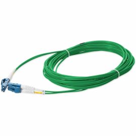 AddOn 15m LC (Male) to LC (Male) Green OS2 Duplex Fiber OFNR (Riser-Rated) Patch Cable