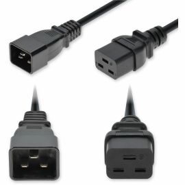 3FT C20 C19 12 AWG BLK PWR CBL 250V AT 20A