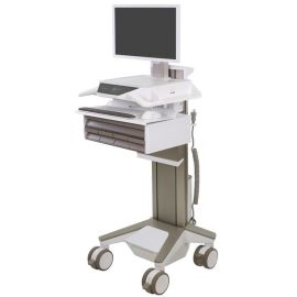 Ergotron CareFit Pro Electric Lift Cart, LiFe Powered, 5 Drawers (4x1+1), US/CA/MX