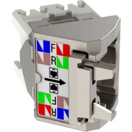 CAT6 LEFT RIGHT 45DEGREE WIRECAP SH PK10