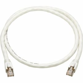 Eaton Tripp Lite Series Cat8 40G Snagless SSTP Ethernet Cable (RJ45 M/M), PoE, White, 3 ft. (0.9 m)