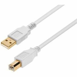 USB 2.0 A M TO B M CABLE 15FT - WHITE