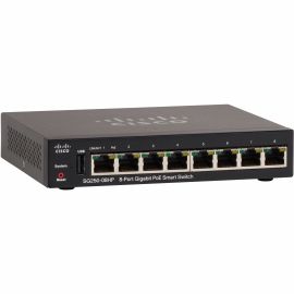 CISCO SG250-08HP 8-PORT GB POE SMART SWITCH REMANUFACTURED