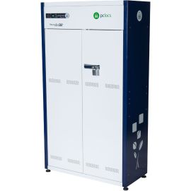 THE REVOLUTION 32 CABINET SAVES FLOOR SPACE WITH ITS SMALL FOOTPRINT DESIGN. CAP