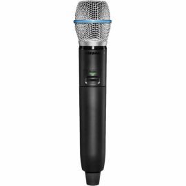 FEATURING THE BETA87A VOCAL MICROPHONE, THE GLXD2+/B87 DUAL BAND HANDHELD TRANSM