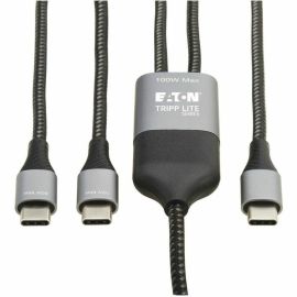 Tripp Lite by Eaton USB-C Charging Cable/Splitter (M/2xM) - 100W PD Charging, 6 ft. (1.8 m)