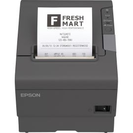Epson TM-T88V Direct Thermal Printer - Monochrome - Receipt Print - Ethernet - USB - With Cutter - Dark Gray