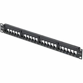 1U BLANK KEYSTONE PATCH PANEL 24 PORT/UTP/CABLE MANAGEMENT BAR