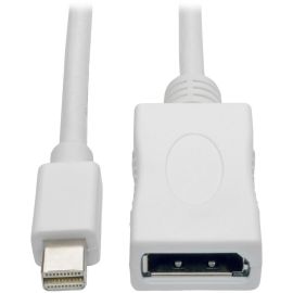 Eaton Tripp Lite Series Keyspan Mini DisplayPort to DisplayPort Adapter Cable (M/F), 4K 60 Hz, DP 1.2, HDCP 2.2, 3 ft. (0.9 m)