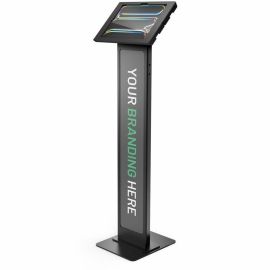 IPAD PRO M4 & M5 13IN, APEX ENCLOSURE BRANDABLE FLOOR STAND BLACK