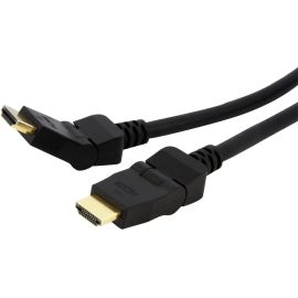 StarTech.com 6ft Swivel HDMI Cable, 4K 30Hz High Speed Rotating UHD HDMI Cord, HDMI 1.4 Pivot Cable with 180 Swivel Connector M/M