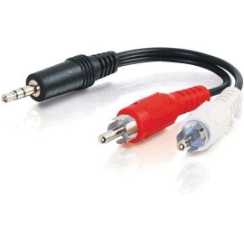 3FT VALUE SERIES ONE 3.5MM STEREO MALE TO TWO RCA STEREO MALE Y-CABLE