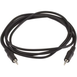 STEREO PLUG/PLUG M/M CABLE - BLACK 6FT