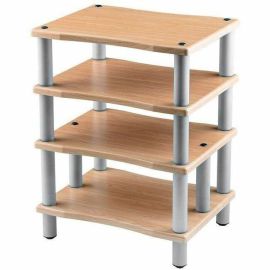 MONOLITH BY MONOPRICE 4 TIER AUDIO STAND XL  MAPLE