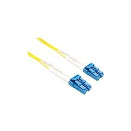 10 METER LC-LC SINGLEMODE FIBER OPTIC CABLE, YELLOW, OFNR, 9/125 FIBER, SINGLE-M